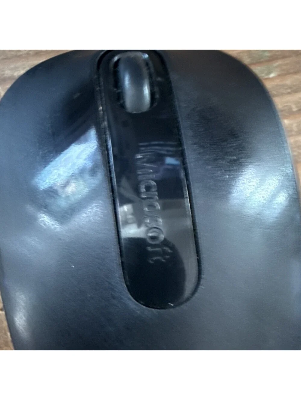 Microsoft Wireless Optical Mouse Black Scroll Wheel 3 Buttons Standard